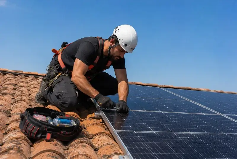 Maintenance et monitoring de panneaux solaires à Benet